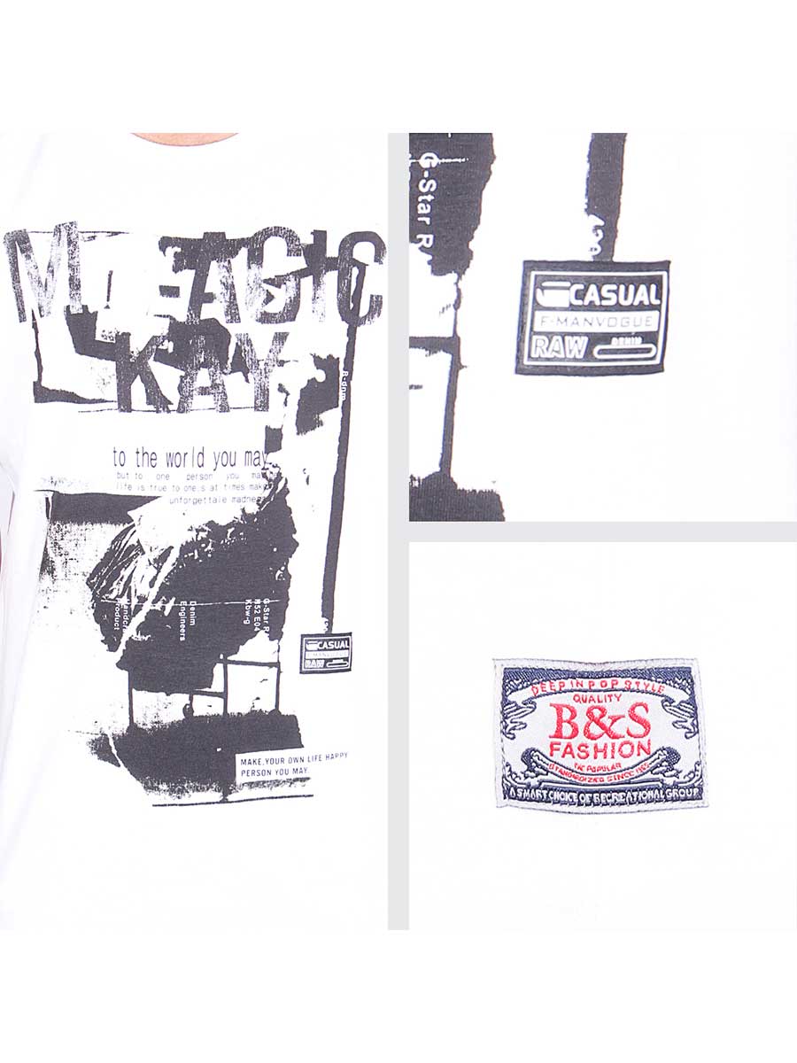 Deep In Pop Style T-Shirt - White