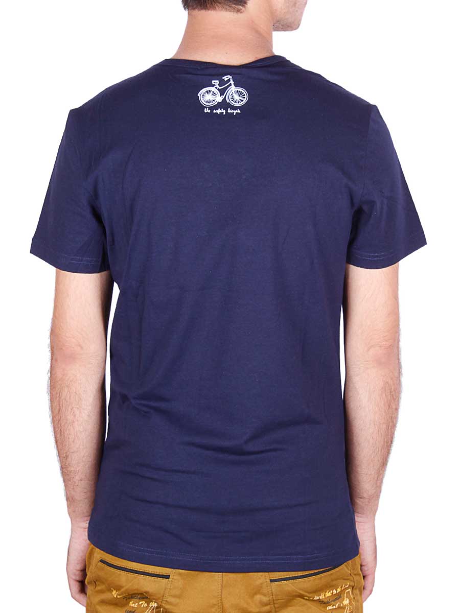 Bicycle Printed T-Shirt - Dark Blue