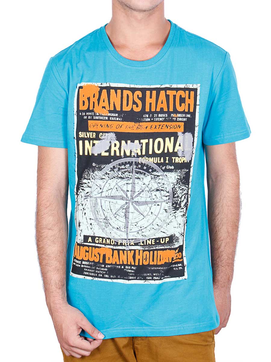 Brands Hatch T-Shirt - Teal Blue