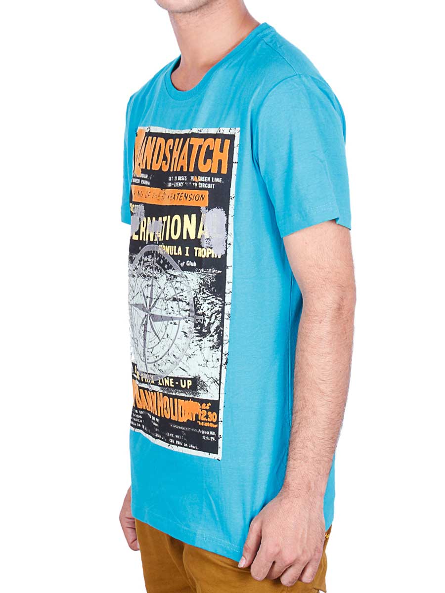 Brands Hatch T-Shirt - Teal Blue