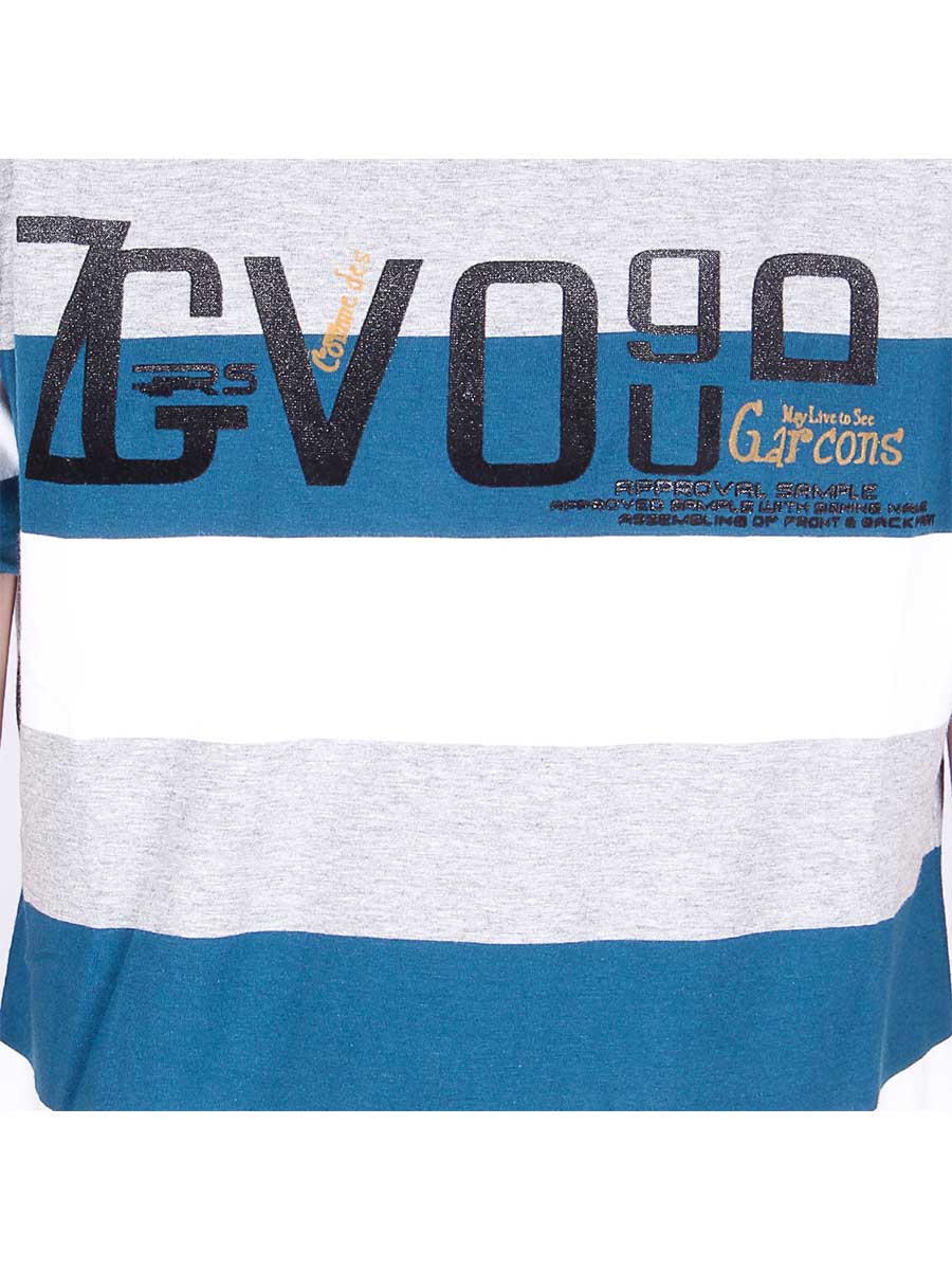 Stripes T-Shirt - Blue / Grey