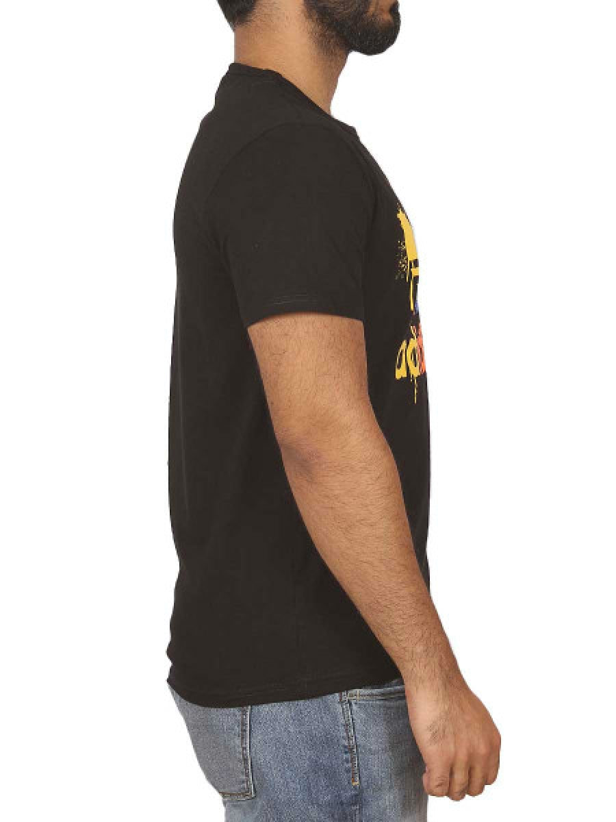 Trefoil Logo Spots Embossed T-Shirt - 8701 - Black