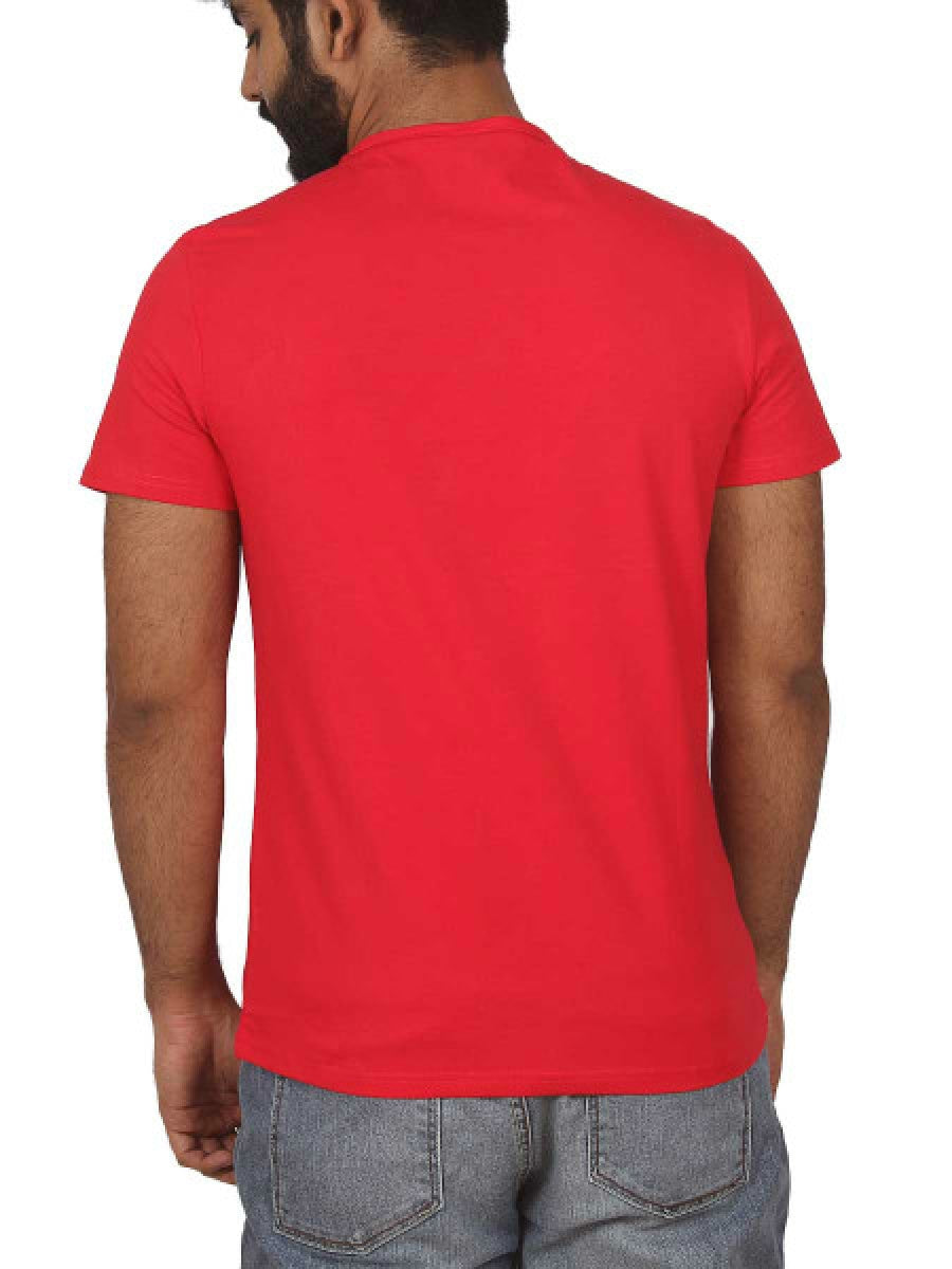 Trefoil Logo Spots Embossed T-Shirt - 8701 - Red