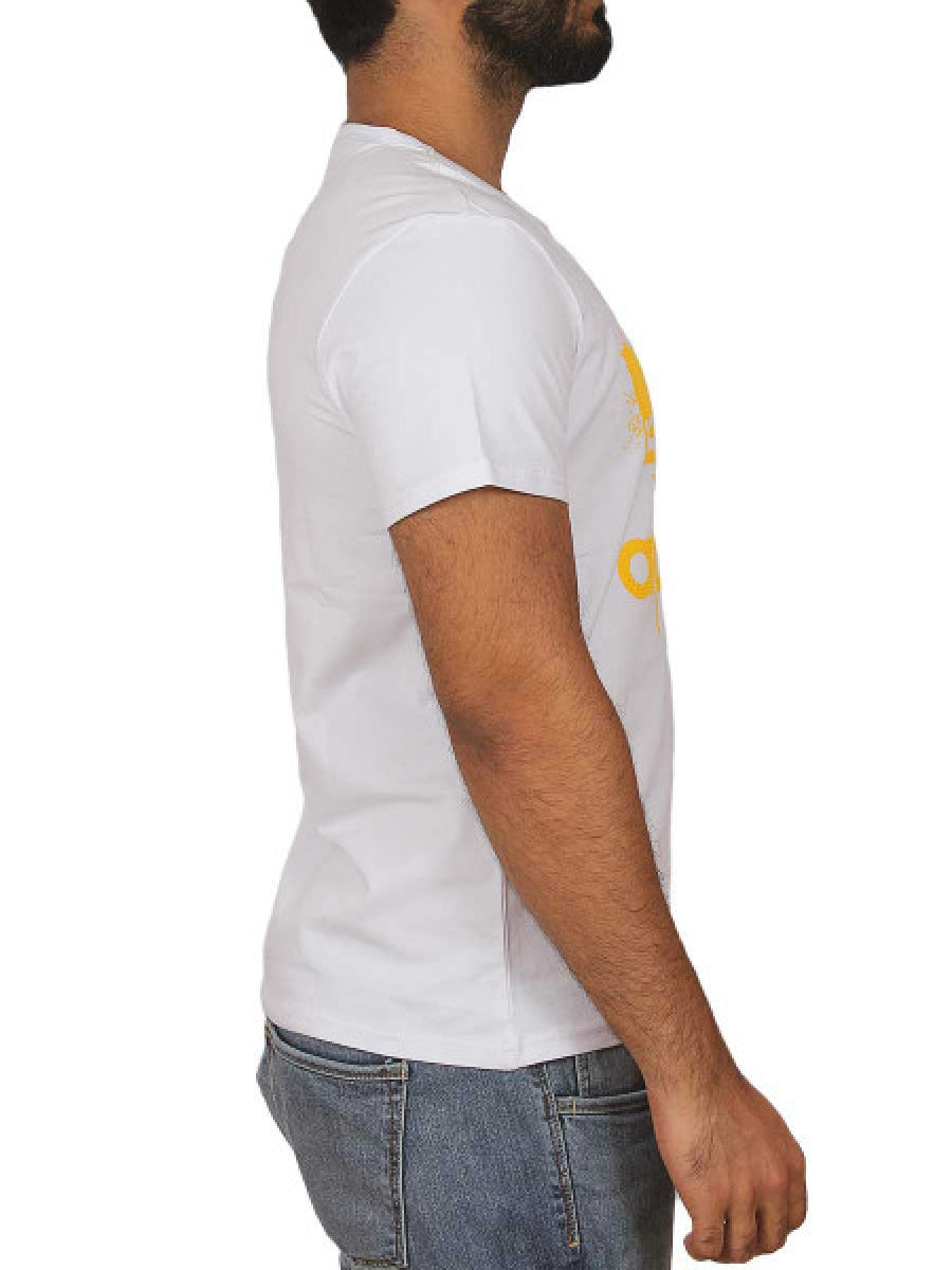 Trefoil Logo Spots Embossed T-Shirt - 8701 - White