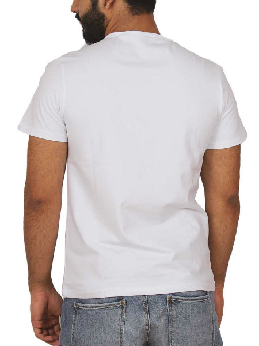 Trefoil Logo Spots Embossed T-Shirt - 8701 - White