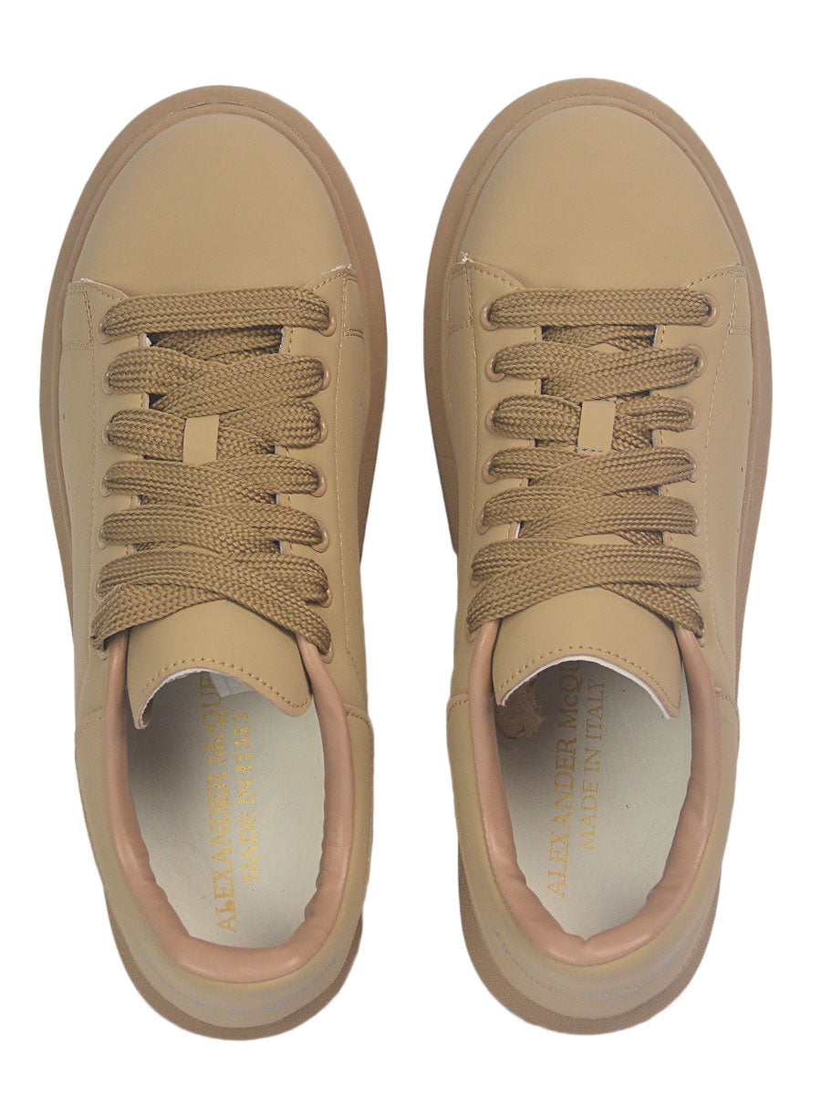 Wedge Sole - Oversized Sneakers - Beige