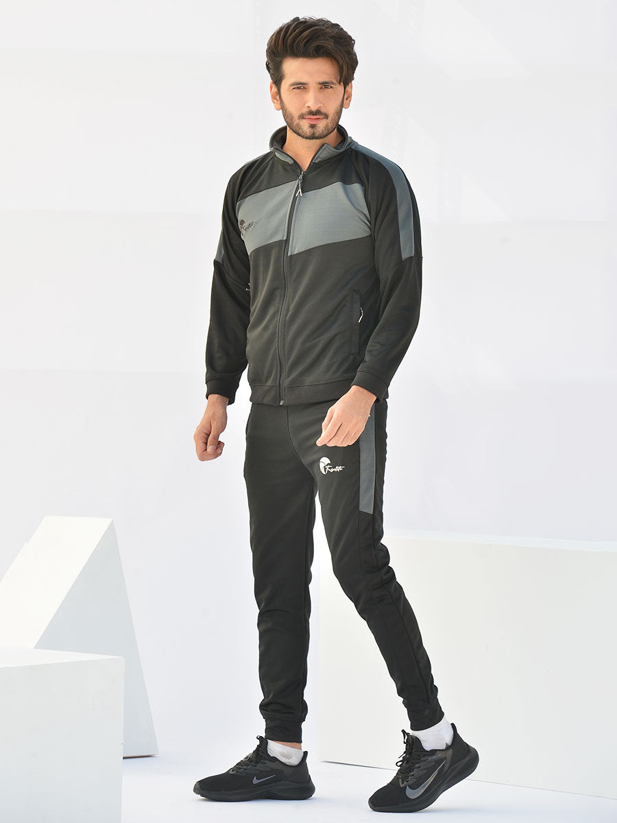 Reborn - Tracksuit - Pitch Black / Lava Grey