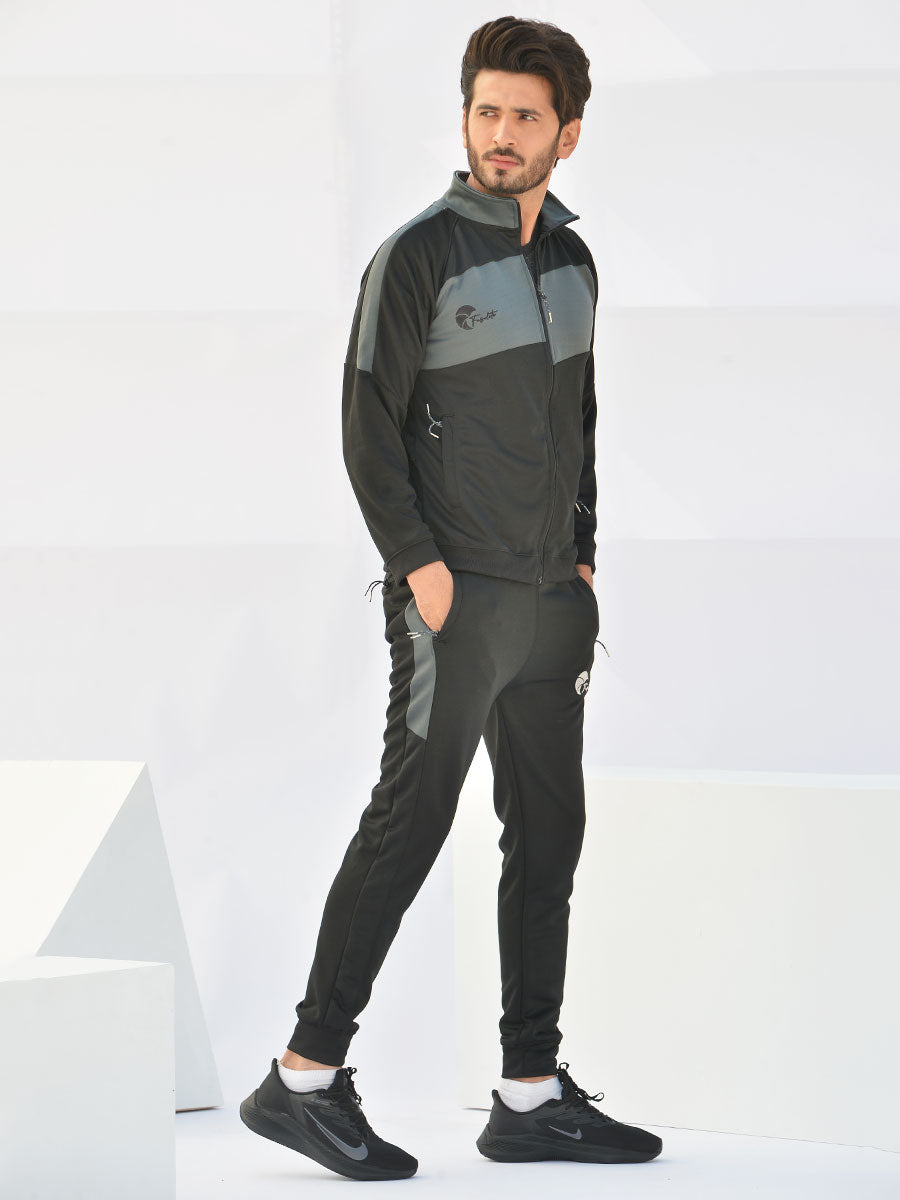 Reborn - Tracksuit - Pitch Black / Lava Grey