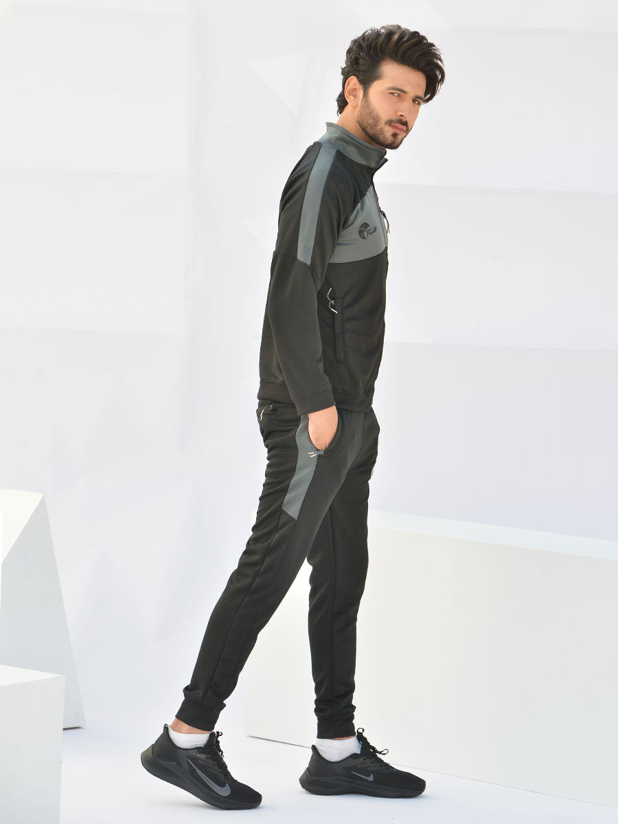 Reborn - Tracksuit - Pitch Black / Lava Grey