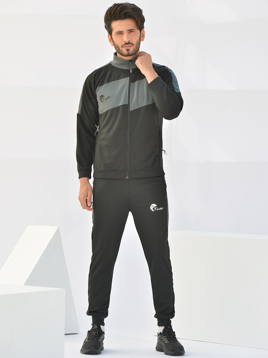 Reborn - Tracksuit - Pitch Black / Lava Grey
