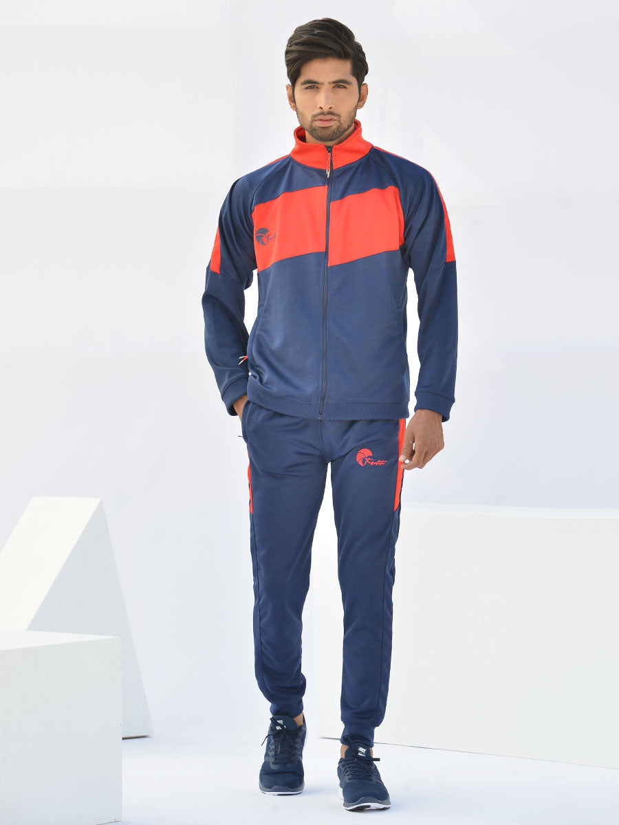 Reborn - Tracksuit - Navy Blue / Scarlet Red