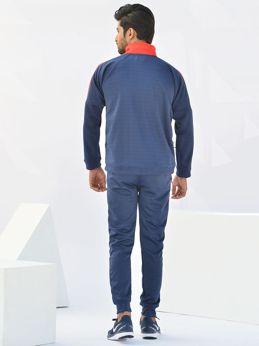 Reborn - Tracksuit - Navy Blue / Scarlet Red