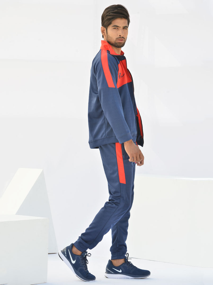 Reborn - Tracksuit - Navy Blue / Scarlet Red