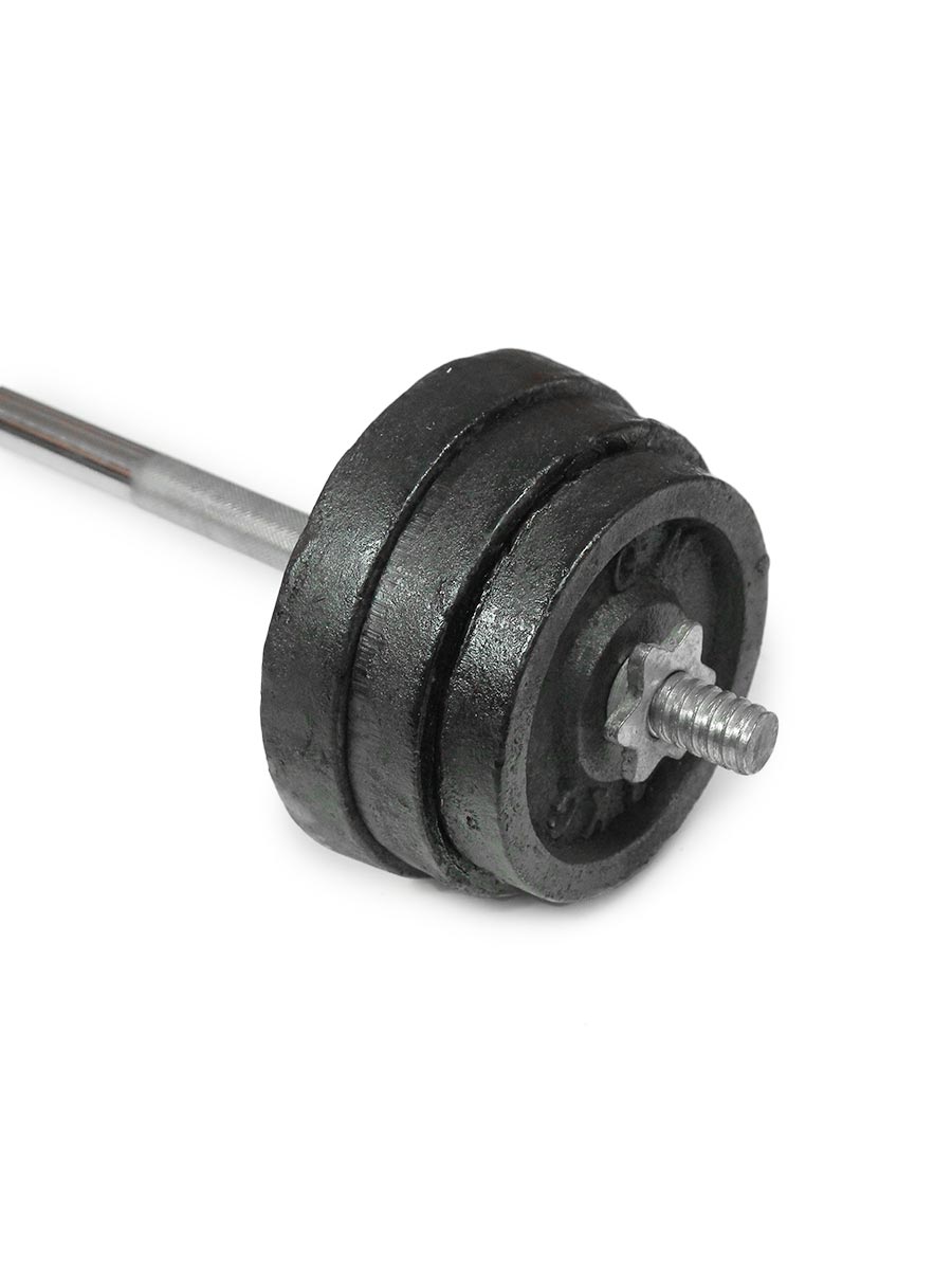 Solid Barbell Set With 4ft Rod - 24kg / 32kg / 40kg