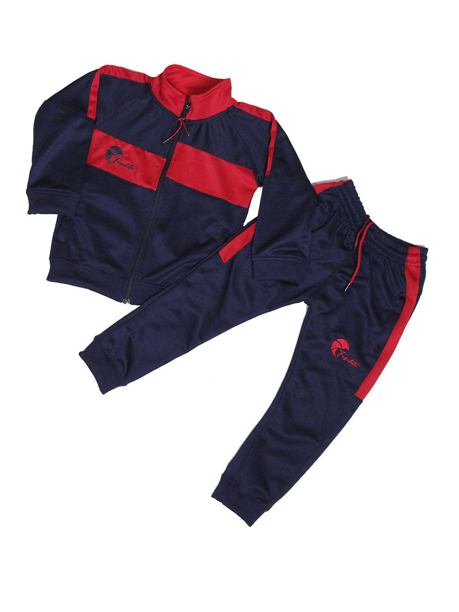 Reborn - Tracksuit - Navy Blue / Scarlet Red