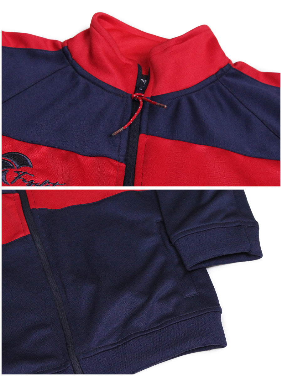 Reborn - Tracksuit - Navy Blue / Scarlet Red