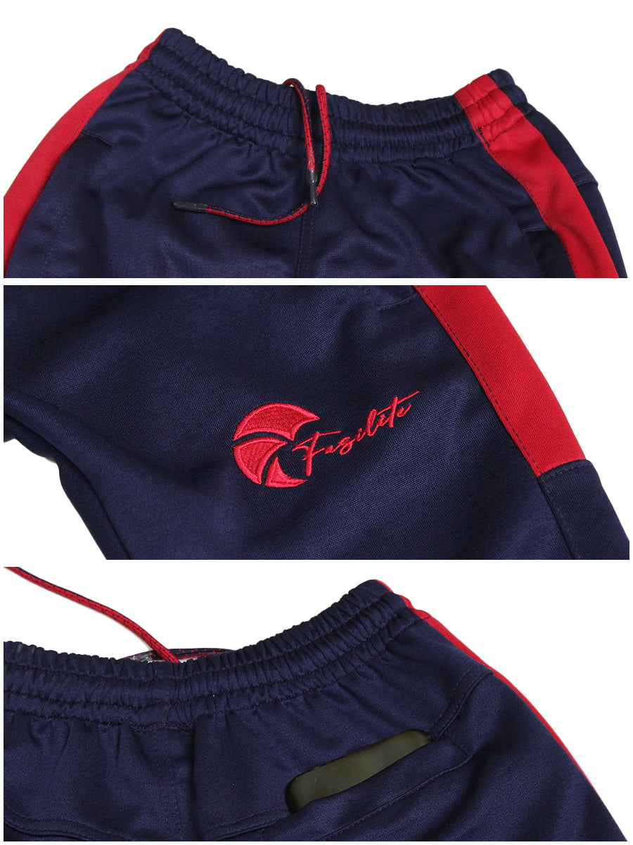 Reborn - Tracksuit - Navy Blue / Scarlet Red