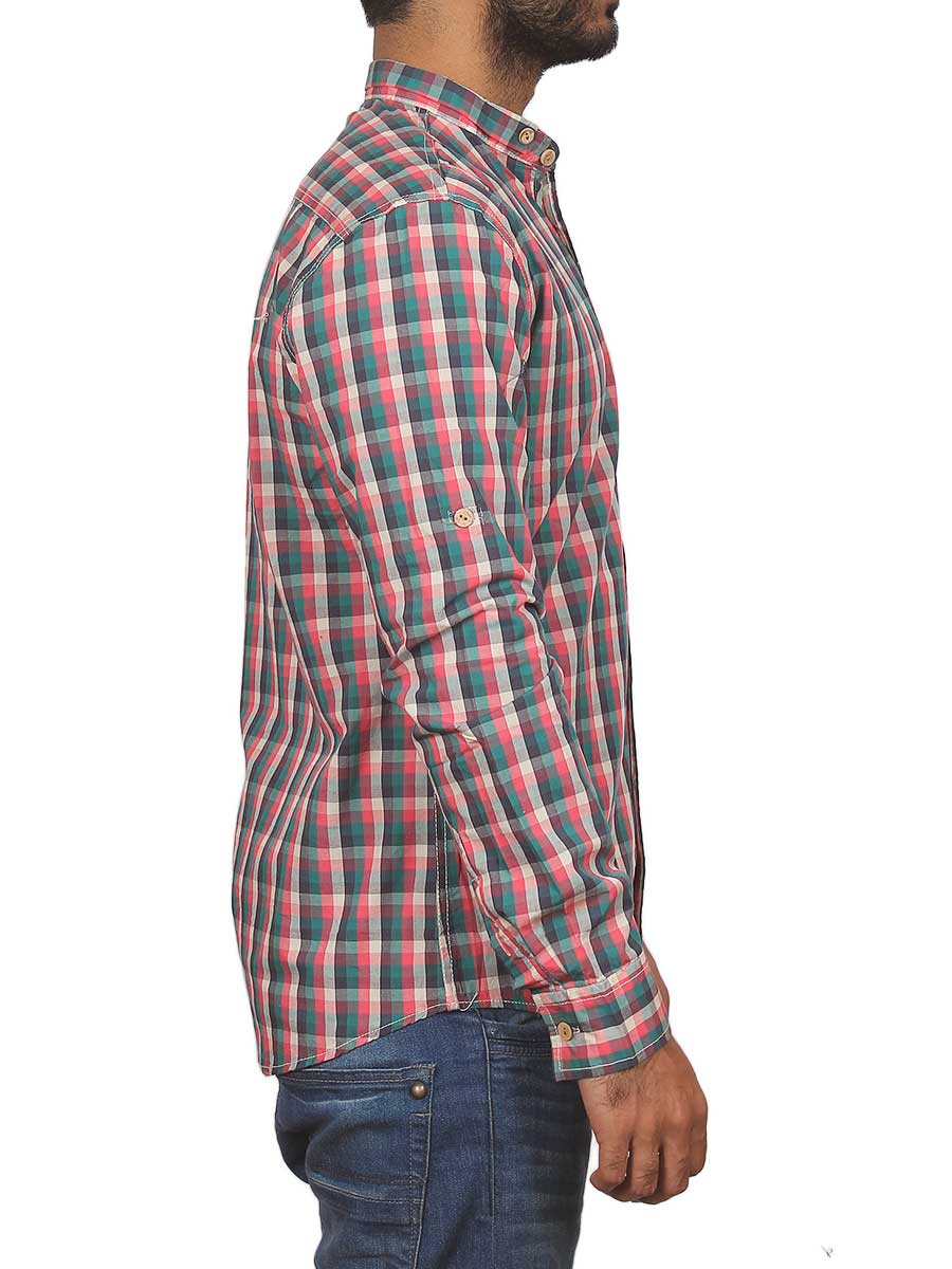 Pink and Blue Checks Casual Shirt