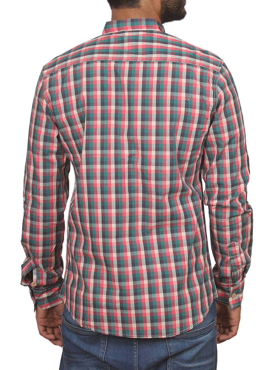 Pink and Blue Checks Casual Shirt