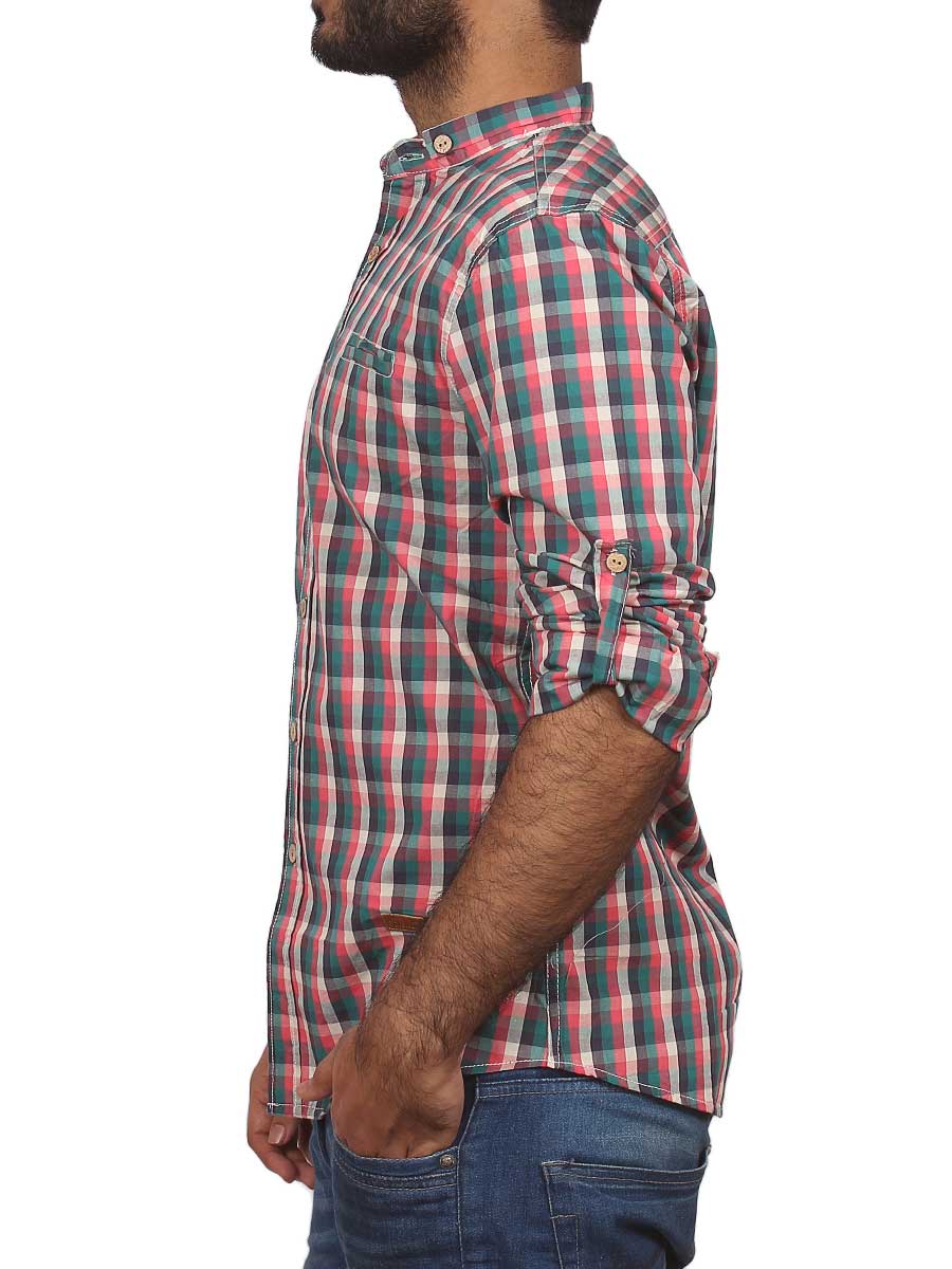 Pink and Blue Checks Casual Shirt