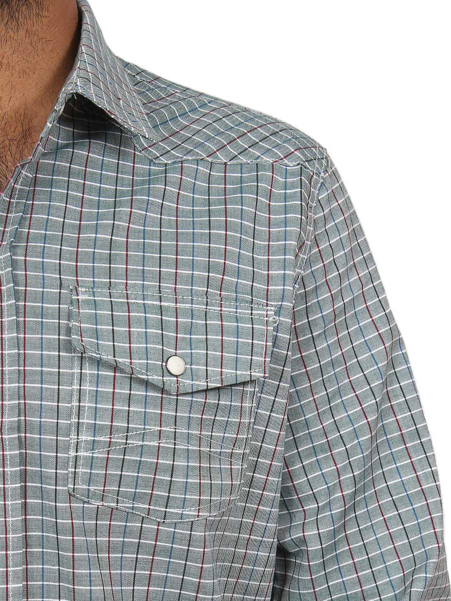 Green with Multi Checks Casual Shirt