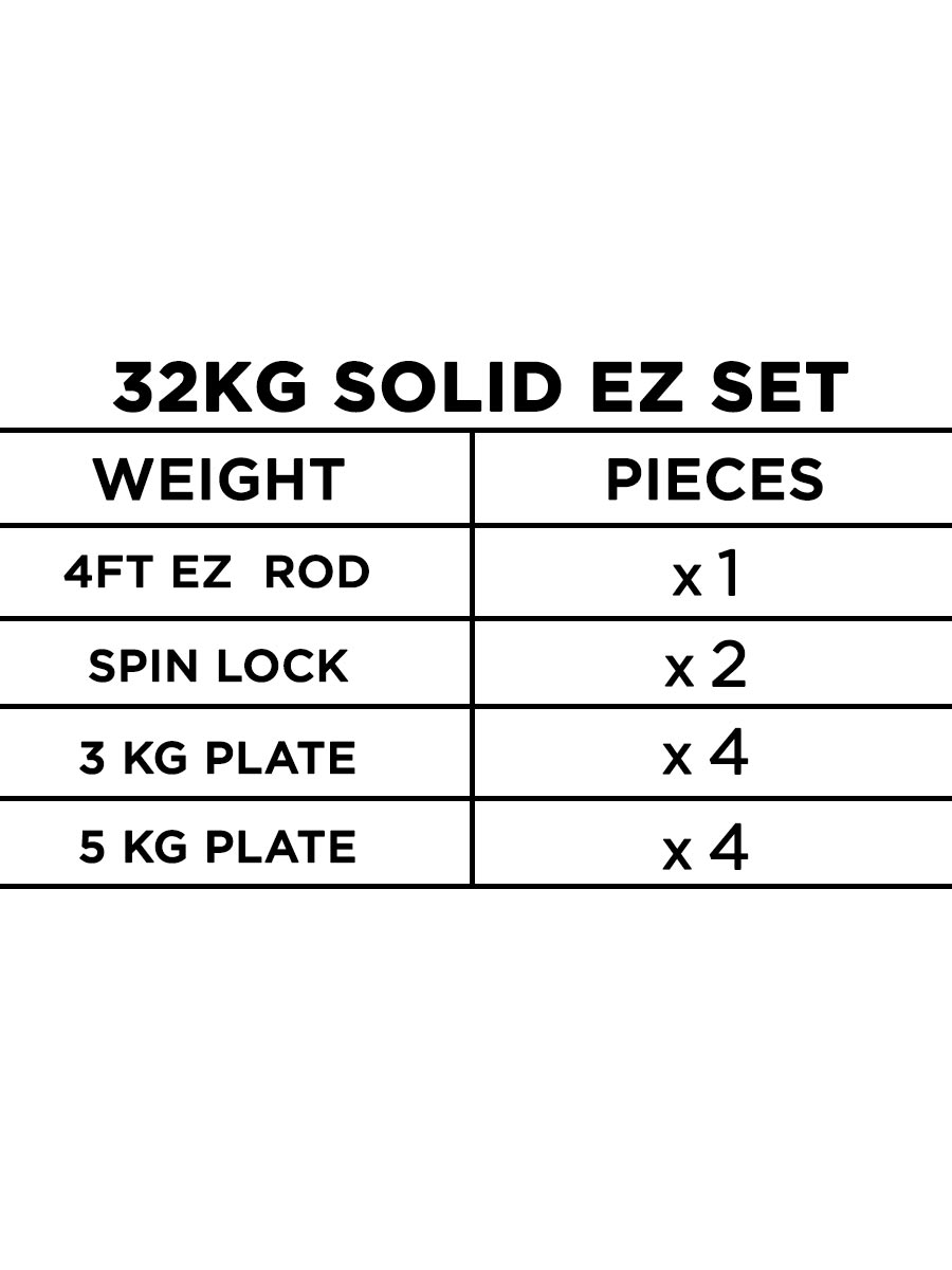 Solid EZ Set With 4ft Rod - 24kg / 32kg / 40kg