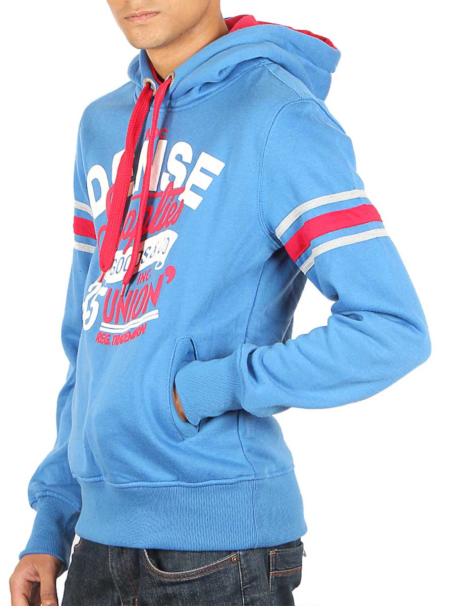 Dense Supplies - Kangroo Hoody - Cobalt Blue / Red