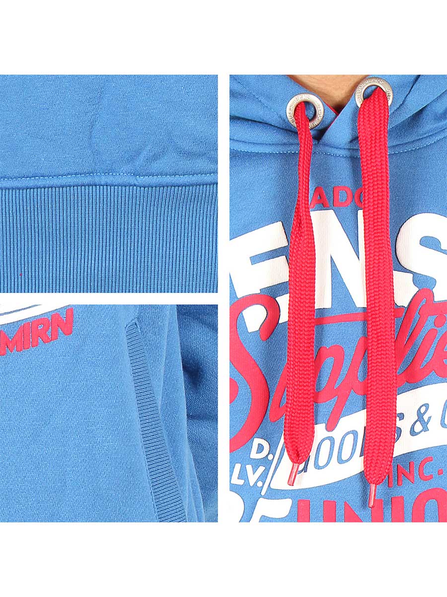Dense Supplies - Kangroo Hoody - Cobalt Blue / Red