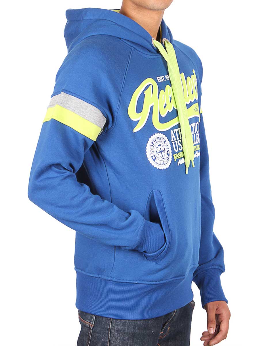 Recollect Authentic - Kangroo Hoody - Royal Blue / Volt