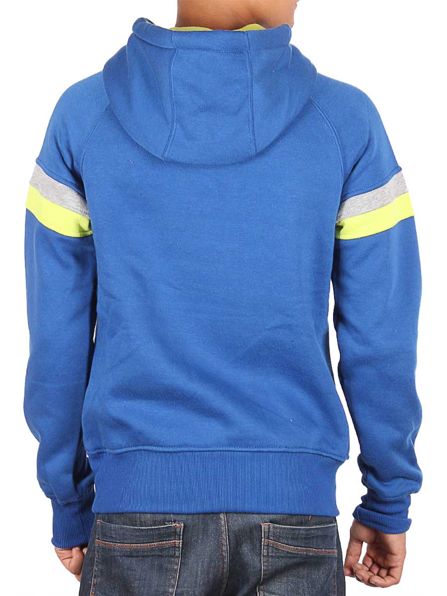 Recollect Authentic - Kangroo Hoody - Royal Blue / Volt
