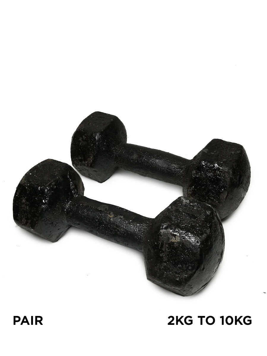 Iron Dumbbell Pair - 2KG / 10KG
