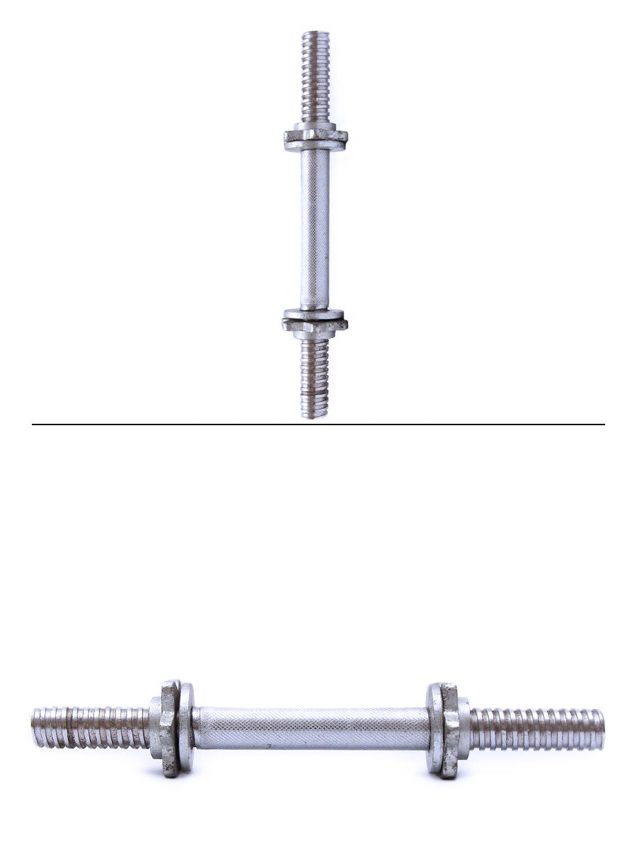 Chrome Star Nut Dumbbell Rod - 1 Piece