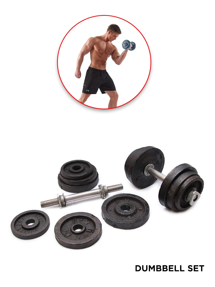 Dumbbell Set 12kg 16kg 24kg Fasilite Athleisure