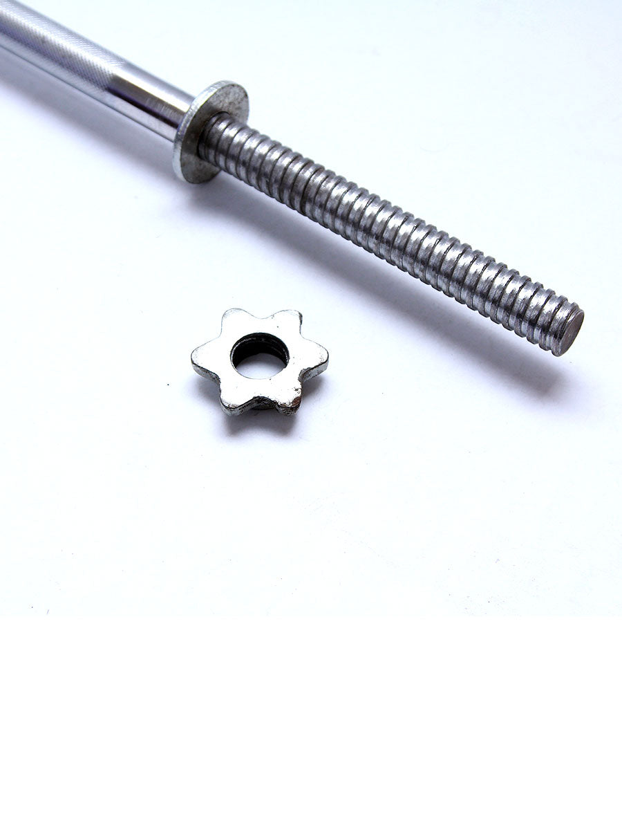 Solid Barbell Rod With Nut - 3ft / 6ft