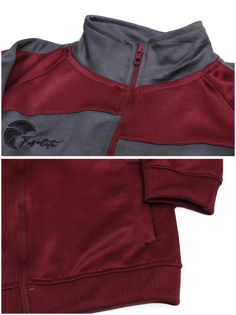 Reborn - Tracksuit - Rosewood Maroon / Lava Grey
