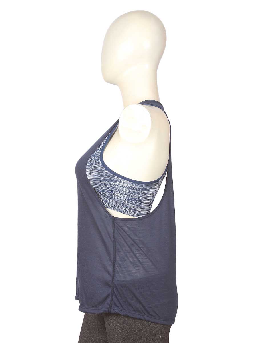 Racerback Vest - Sports Bra - 1528 - Blue