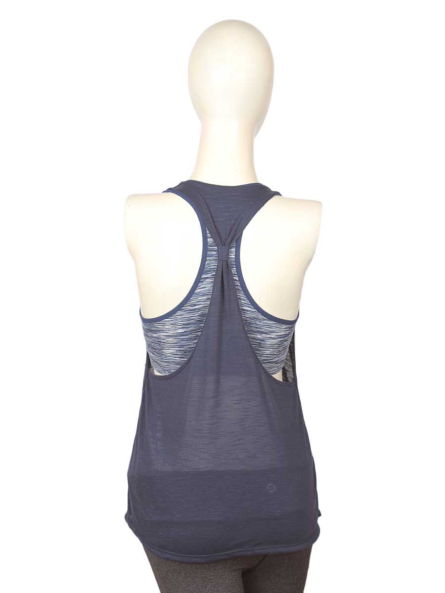 Racerback Vest - Sports Bra - 1528 - Blue