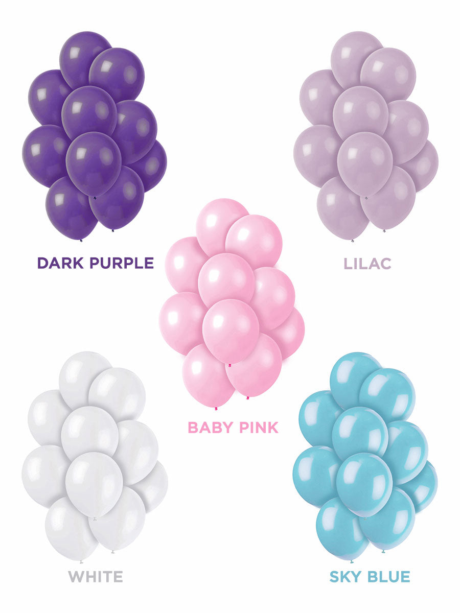 Solid Latex Balloons 10 Pcs