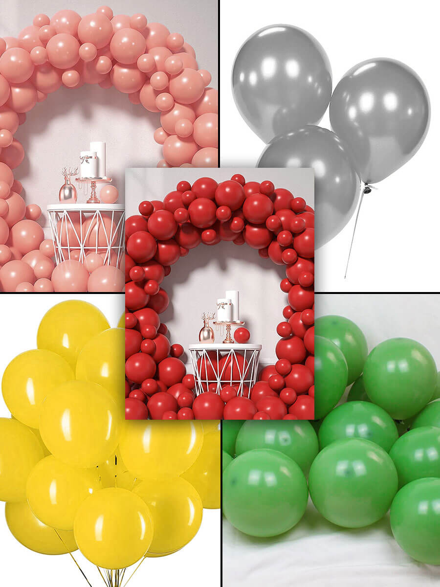 Solid Latex Balloons 25 Pcs