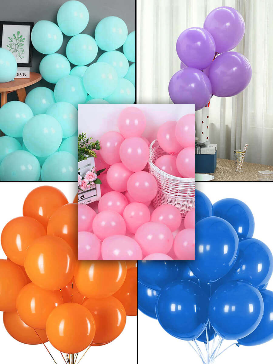 Solid Latex Balloons 25 Pcs