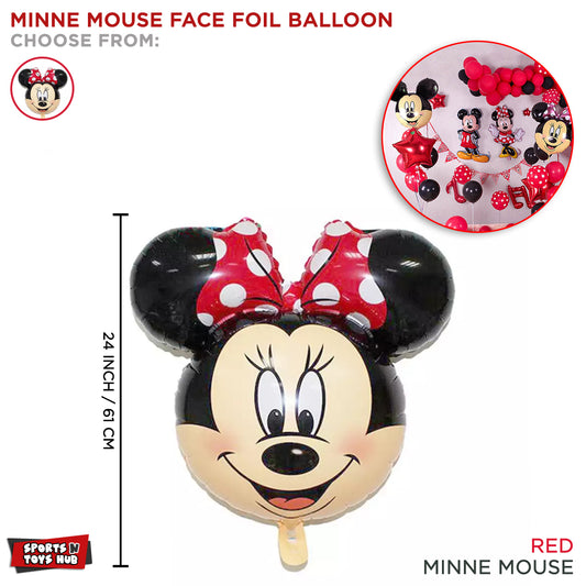 Minne / Mickey Mouse Face Foil Balloon