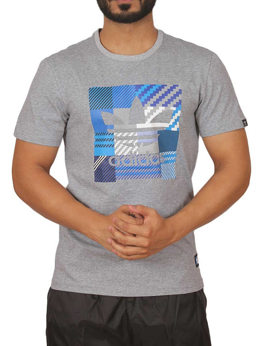 Impossible Check T-Shirt - 7029 - Grey