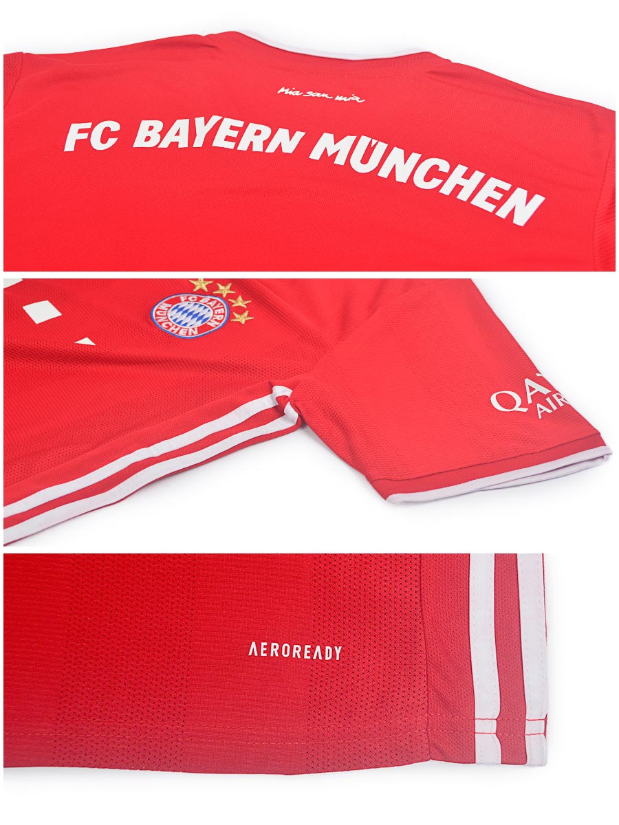 Bayern Munchen - Fan Version - Half Sleeves - Home Jersey - 2020 / 2021