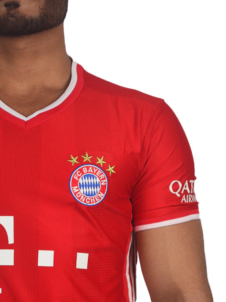 Bayern Munchen - Fan Version - Half Sleeves - Home Jersey - 2020 / 2021