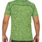 Dotted Hex Slim-fit T-Shirt - 1640 - Green