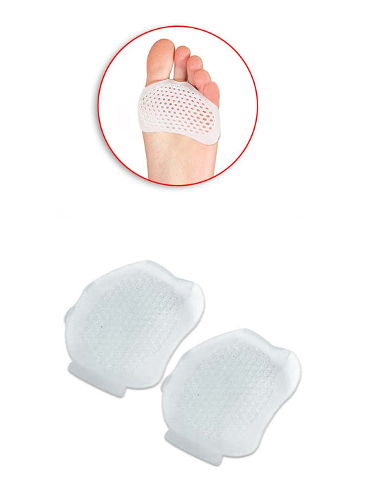 Silicone Honeycomb Foot Pain Cushions Pair - White