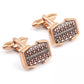 Rose Gold Clamped Mosaic Pattern Glass