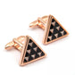 Rose Gold Triangle with Triangle Crystal