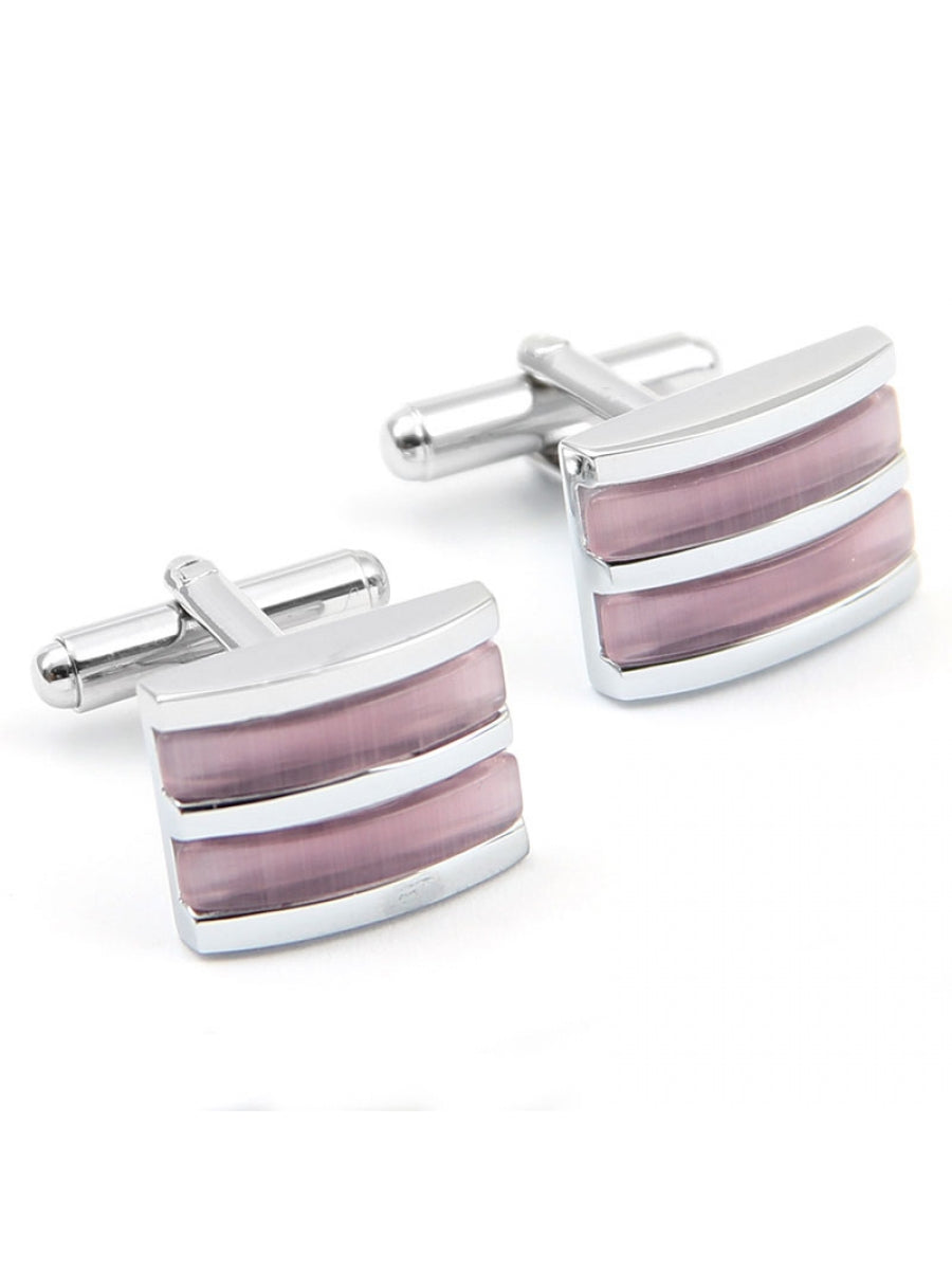 Stacked Pink Cufflinks