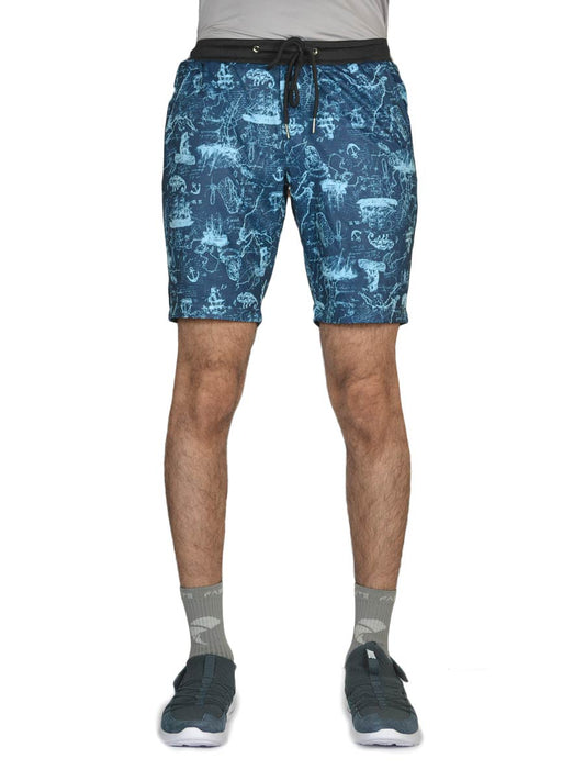 Ocean Printed - Shorts - 3201